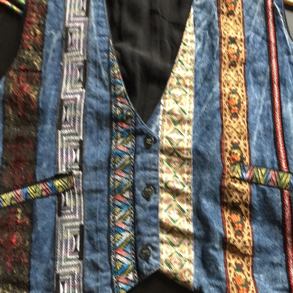 Boho multi color vest - Picture 4 of 4